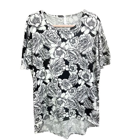 Lularoe‎ Irma Small FLORAL High Low Tunic Top Shirt - Picture 1 of 4